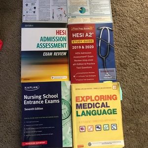 Nursing school KAPLAN HESI & TEAS prep books